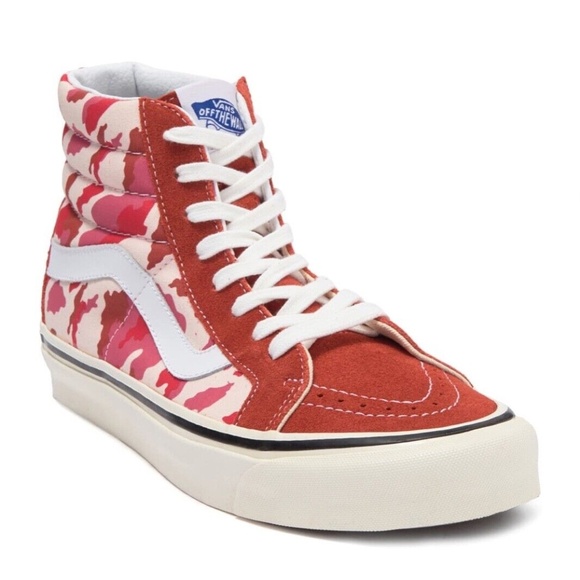 NEW IN BOX VANS SK8 HI 38 DX in Red Camo WOMENS SIZING - Picture 5 of 5